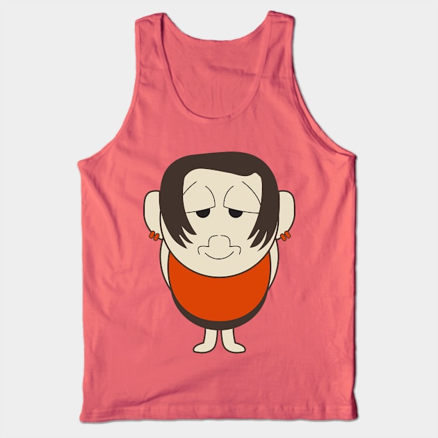 Sadness Cartoon Guy Tank Top by tmsarts